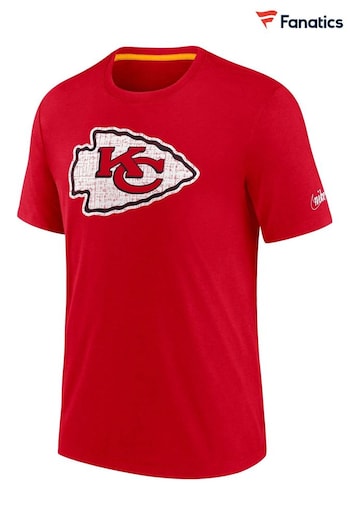 Nike Red Fanatics Kansas City Chiefs Nike Historic Tri Blend T-Shirt (D93426) | £32