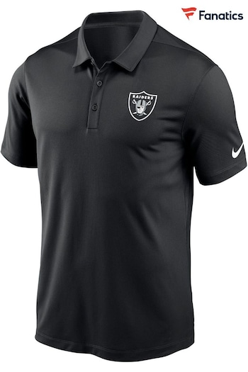 Nike Black NFL Fanatics Las Vegas Raiders Franchise Polo Shirt (D93431) | £45