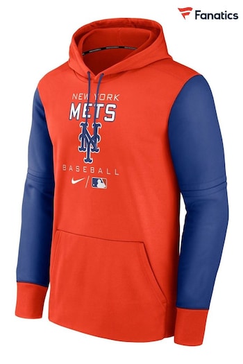 Nike Orange Fanatics New York Mets Nike Therma Hoodie (D93438) | £70