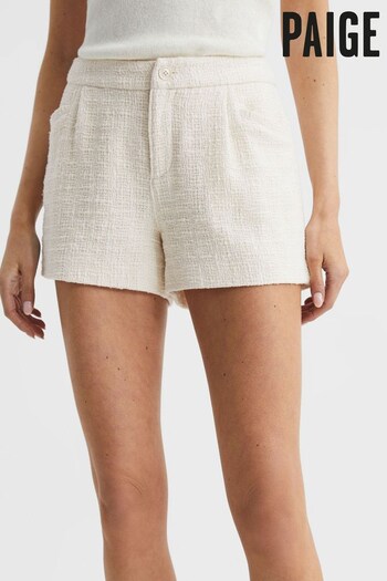 Paige Textured High Rise Shorts (D93464) | £220