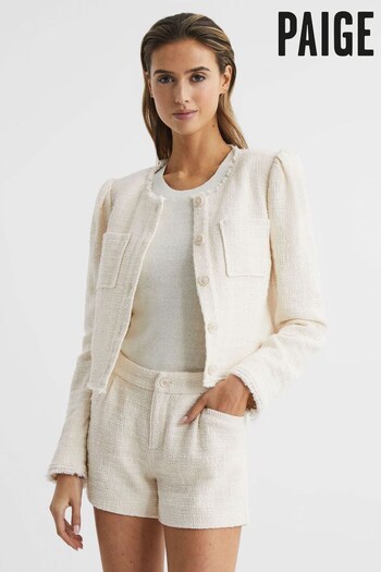Paige Frayed Textured Jacket (D93467) | £360