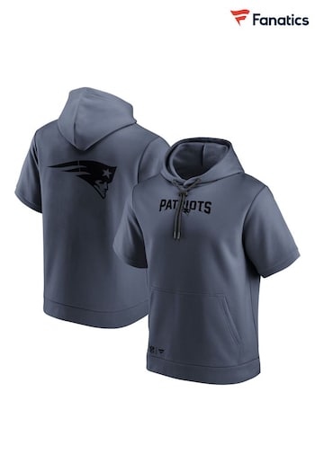 Fanatics Grey NFL New England Patriots Branded Vintage Indigo Hoodie (D93475) | £55