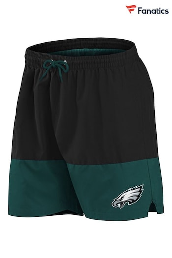 Fanatics NFL Philadelphia Eagles Woven Black Swim Shorts (D93476) | £35