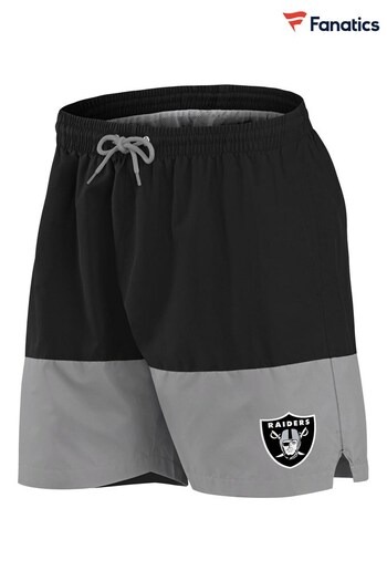 Fanatics NFL Las Vegas Raiders Woven Black Swim Shorts (D93478) | £35