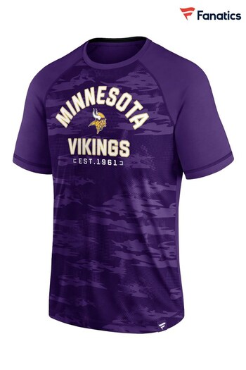 Fanatics Purple NFL Minnesota Vikings Iconic Defender Short Sleeve T-Shirt (D93501) | £30