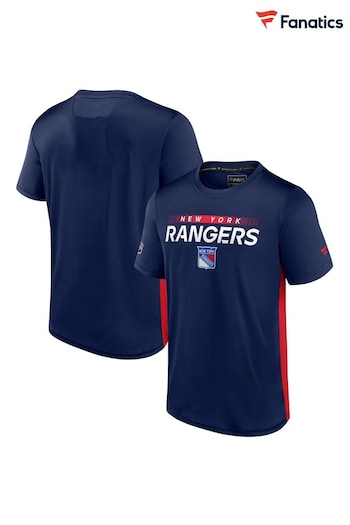 Fanatics New York Rangers Blue Branded Authentic Pro Short Sleeve Tech T-Shirt (D93510) | £35