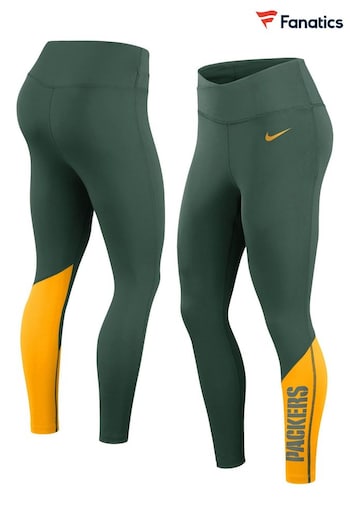 Nike Green NFL Fanatics Womens Green Bay Packers Leggings (D93511) | £50