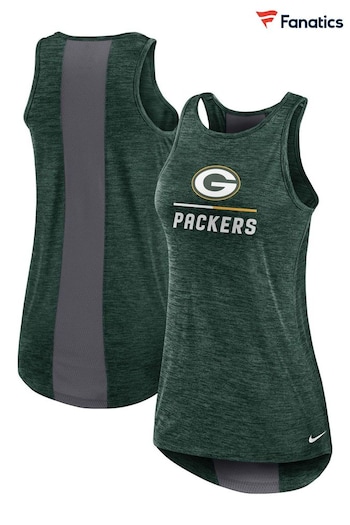 Nike Green NFL Fanatics griffeys Green Bay Packers High Neck Tank Top (D93514) | £32