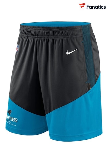 Nike Blue NFL Fanatics Carolina Panthers On-Field Sideline Dri-Fit Knit Shorts (D93518) | £45