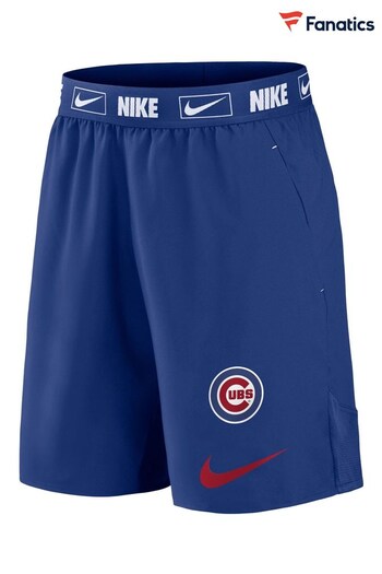 Nike Blue Fanatics Chicago Cubs Nike Primetime Logo Dri-Fit Woven Shorts (D93522) | £35