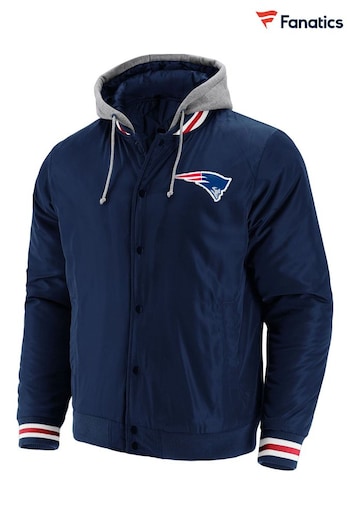 NFL Fanatics Blue New England Patriots Branded Sateen Jacket (D93534) | £100