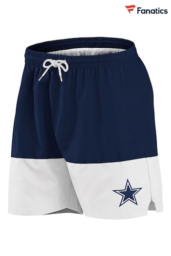 Fanatics Blue NFL Dallas Cowboys Woven Swim Shorts (D93731) | £35