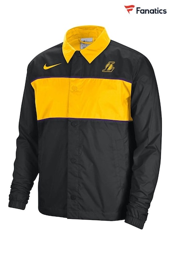 Nike Black Fanatics Los Angeles Lakers Nike Lightweight Coaches Jacket (D93742) | £73
