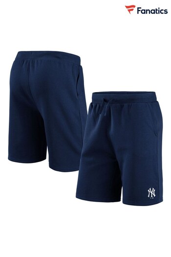 Fanatics Blue New York Yankees Mid Essentials Sweat Shorts (D93744) | £31