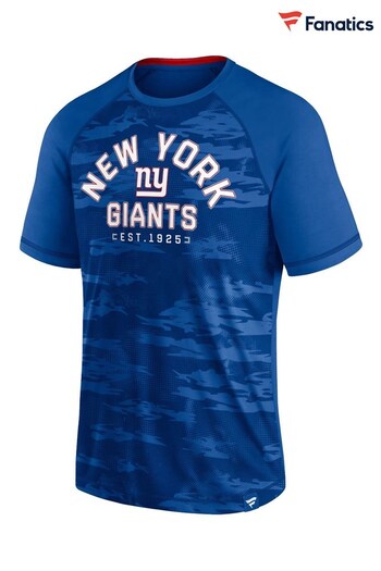 Fanatics Blue NFL New York Giants Iconic Defender Short Sleeve T-Shirt (D93745) | £30