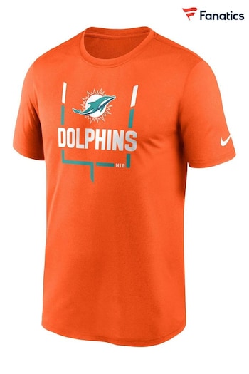 Nike Orange Fanatics Miami Dolphins Kyrie Nike Legend Goal Post T-Shirt (D93750) | £32