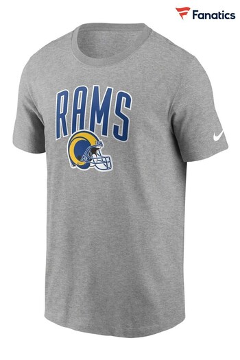 Nike Grey NFL Fanatics Los Angeles Rams Essential Team Athletic T-Shirt (D93751) | £28