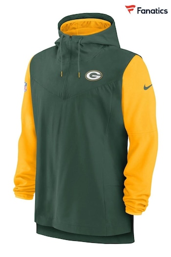 Nike Green NFL Fanatics Green Bay Packers Sideline Player Lightweight Jacket (D93756) | £85