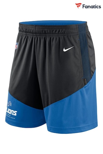 Nike Blue Fanatics Detroit Lions Nike On-field sideline Dri-Fit Knit Shorts (D93766) | £45