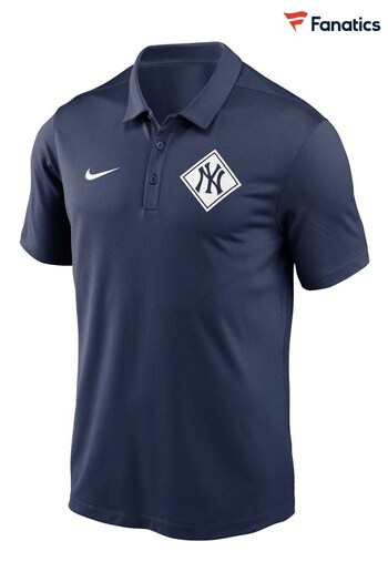 Nike Blue Fanatics New York Yankees Nike Diamond Icon Franchise Polo Shirt (D93778) | £45