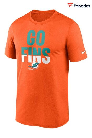 Fanatics NFL Orange Miami Dolphins Local Phase Legend T-Shirt (D93793) | £25