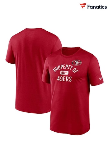 Nike Red NFL Fanatics San Francisco Property of T-Shirt (D93795) | £28