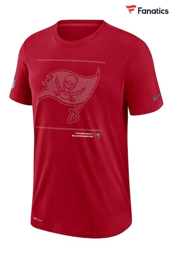 Nike Red NFL Fanatics Tampa Bay Buccaneers Team Issue T-Shirt (D93807) | £28