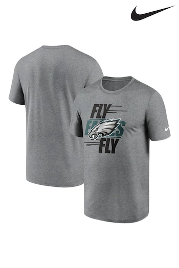 Nike Grey Fanatics Philadelphia Eagles Nike Local Legend Motion T-Shirt (D93808) | £28
