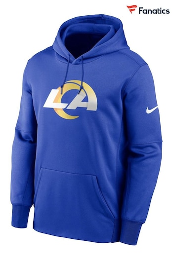 Nike EXT Blue NFL Fanatics Los Angeles Rams Nike EXT Prime Logo Therma Pullover Hoodie (D93809) | £65