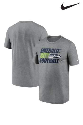 Nike Grey NFL Fanatics Seattle Seahawks Nike Local Legend Motion T-Shirt (D93811) | £28