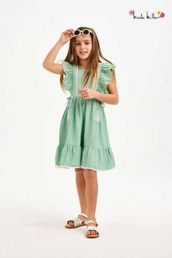 Nicole Miller Green Grayed Jane Dress (D93847) | £45 - £48