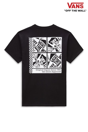 Vans grijs Mens Tech Box Short Sleeve T-Shirt (D93861) | £32