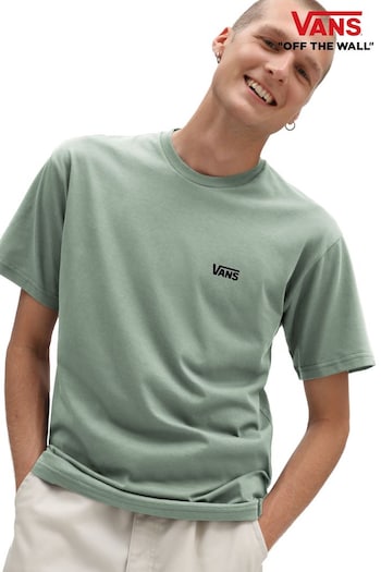 Vans grijs Mens Left Chest Logo T-Shirt (D93922) | £21