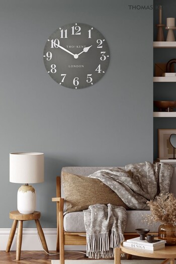 Thomas Kent Clocks Grey Classic Arabic Dolphin Grey Large Wall Clock (D94181) | £90