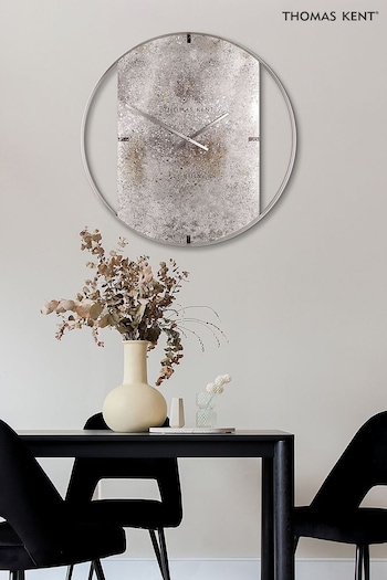 Thomas Kent Clocks Silver Palladium Oversized Wall Clock (D94190) | £185