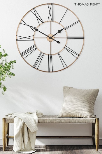 Thomas Kent face Copper Summer House Oversized Wall Clock (D94199) | £120