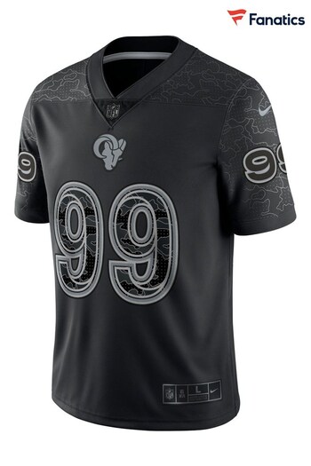 Nike Black NFL Los Angeles Rams Reflective Limited Jersey - Aaron Donald 99 (D94217) | £140