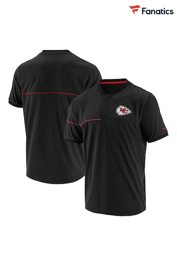 Fanatics NFL Kansas City Chiefs Fanatics Branded Prime Black Polo T-Shirt (D94245) | £35