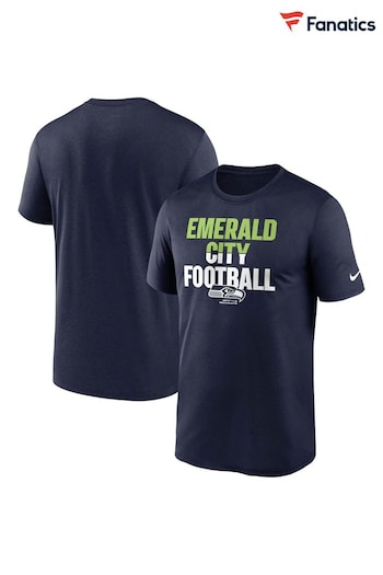 Fanatics NFL Blue Seattle Seahawks Local Phase Legend T-Shirt (D94250) | £25