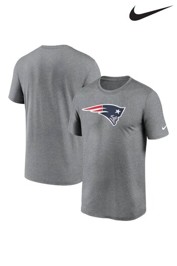 Nike Grey NFL Fanatics New England Patriots Nike Logo Legend T-Shirt (D94251) | £28