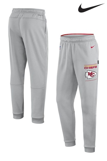 Nike Grey Fanatics Kansas City Chiefs Nike Sideline Therma Fleece Joggers (D94255) | £60