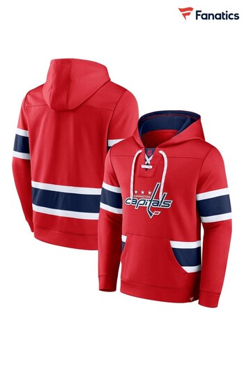 Fanatics Red Washington Capitals Branded Iconic NHL Exclusive Pullover Hoodie (D94264) | £70