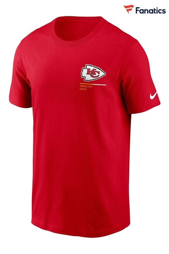 Nike Red Fanatics Kansas City Chiefs Nike Essential Team Incline T-Shirt (D94272) | £28