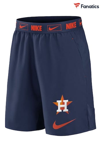Nike Blue Fanatics Houston Astros Nike Primetime Logo Dri Fit Woven Shorts (D94281) | £35