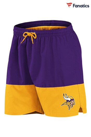 Fanatics Purple Minnesota Vikings Woven Swim Shorts (D94296) | £30