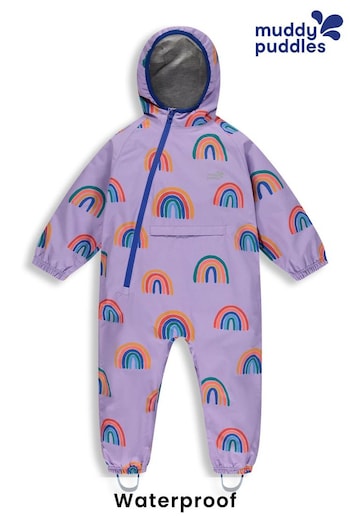 Muddy Puddles Blue Recycled EcoLight Waterproof Puddlesuit (D94337) | £22