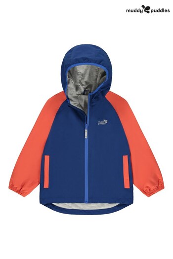Muddy Puddles Blue Recycled EcoLight Waterproof Jacket (D94340) | £39