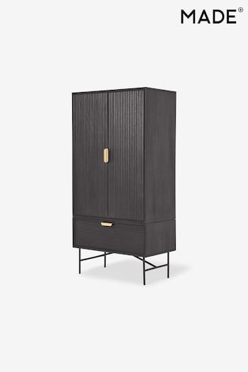 MADE.COM Charcoal Haines Tall Cabinet (D94359) | £999
