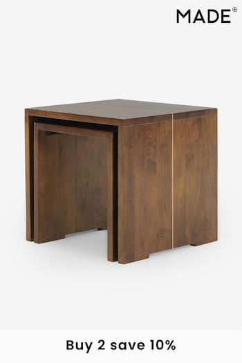 MADE.COM Wood Anderson Nest of Tables (D94377) | £299