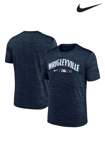 Nike Blue Fanatics Chicago Cubs team Nike City Connect Legend Practice Velocity T-Shirt (D94479) | £30
